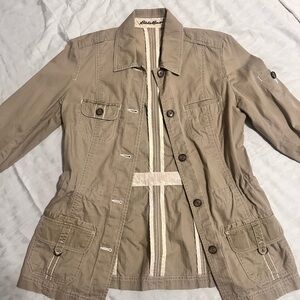 Eddie Bauer Women's Utility Jacket in Tan